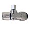Apollo 1/2 in. Chrome-Plated Brass Push-To-Connect x 1/4 in. O.D. Compression Quarter-Turn Angle Stop Valve FSBVA1214C - alternate 6